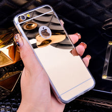 Load image into Gallery viewer, Luxury Mirror Soft Silicone Phone Cases For iPhone