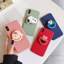 Load image into Gallery viewer, 3D Cute Cartoon Soft Phone Case For iPhone