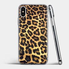 Load image into Gallery viewer, Tiger Leopard Printed Silicone Phone Case For iPhone