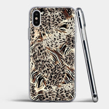 Load image into Gallery viewer, Tiger Leopard Printed Silicone Phone Case For iPhone