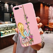 Load image into Gallery viewer, Girls Best Friends Forever Pink Soft Silicone Phone Case iPhone