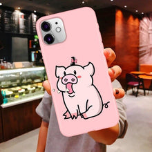 Load image into Gallery viewer, Girls Best Friends Forever Pink Soft Silicone Phone Case iPhone