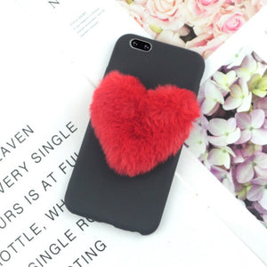 Furry Love Hearts Cute iPhone Phone Case