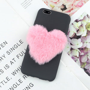 Furry Love Hearts Cute iPhone Phone Case