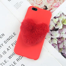 Load image into Gallery viewer, Furry Love Hearts Cute iPhone Phone Case
