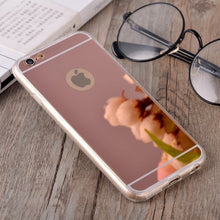 Load image into Gallery viewer, Luxury Mirror Soft Silicone Phone Cases For iPhone
