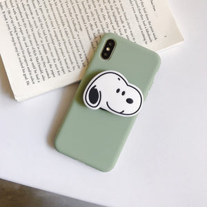 3D Cute Cartoon Soft Phone Case For iPhone