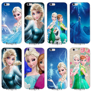 Elsa Princess Silicone Soft Phone Case For iPhone