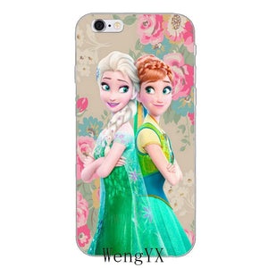 Elsa Princess Silicone Soft Phone Case For iPhone