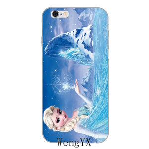 Elsa Princess Silicone Soft Phone Case For iPhone