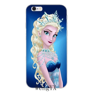 Elsa Princess Silicone Soft Phone Case For iPhone