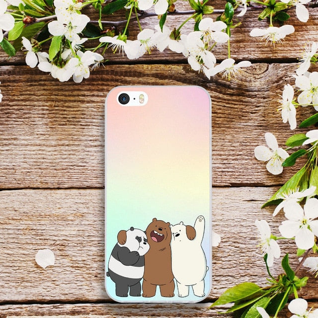 Cartoon Network Bear Silicone Mobile Phone Cases