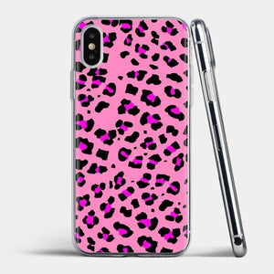 Tiger Leopard Printed Silicone Phone Case For iPhone