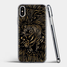 Load image into Gallery viewer, Tiger Leopard Printed Silicone Phone Case For iPhone
