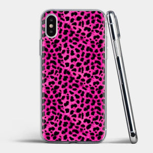 Tiger Leopard Printed Silicone Phone Case For iPhone