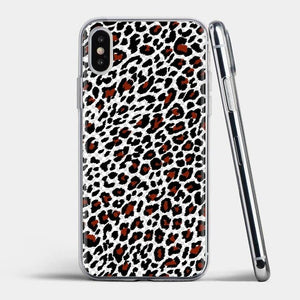 Tiger Leopard Printed Silicone Phone Case For iPhone