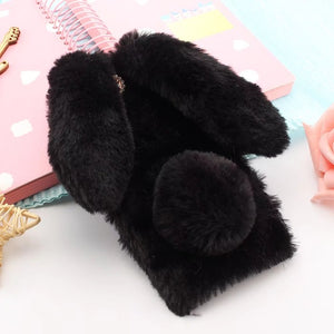 Rabbit Ears Fluffy Fur Plush  iPhone Phone Case