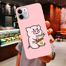 Load image into Gallery viewer, Girls Best Friends Forever Pink Soft Silicone Phone Case iPhone
